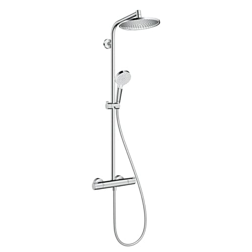 Hansgrohe Crometta S Showerpipe 240 1jet with thermostatic shower mixer Chrome 27267000