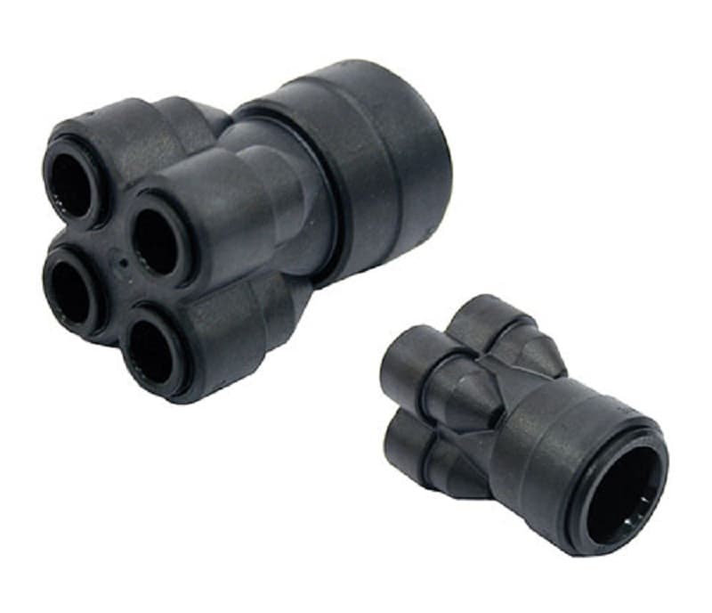 JG Speedfit 4 way manifold 22 x 10mm Pack 5
