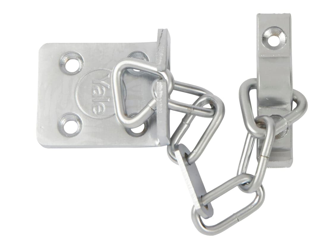 Yale Locks WS6 Security Door Chain - Satin Chrome Finish V-WS6-SC