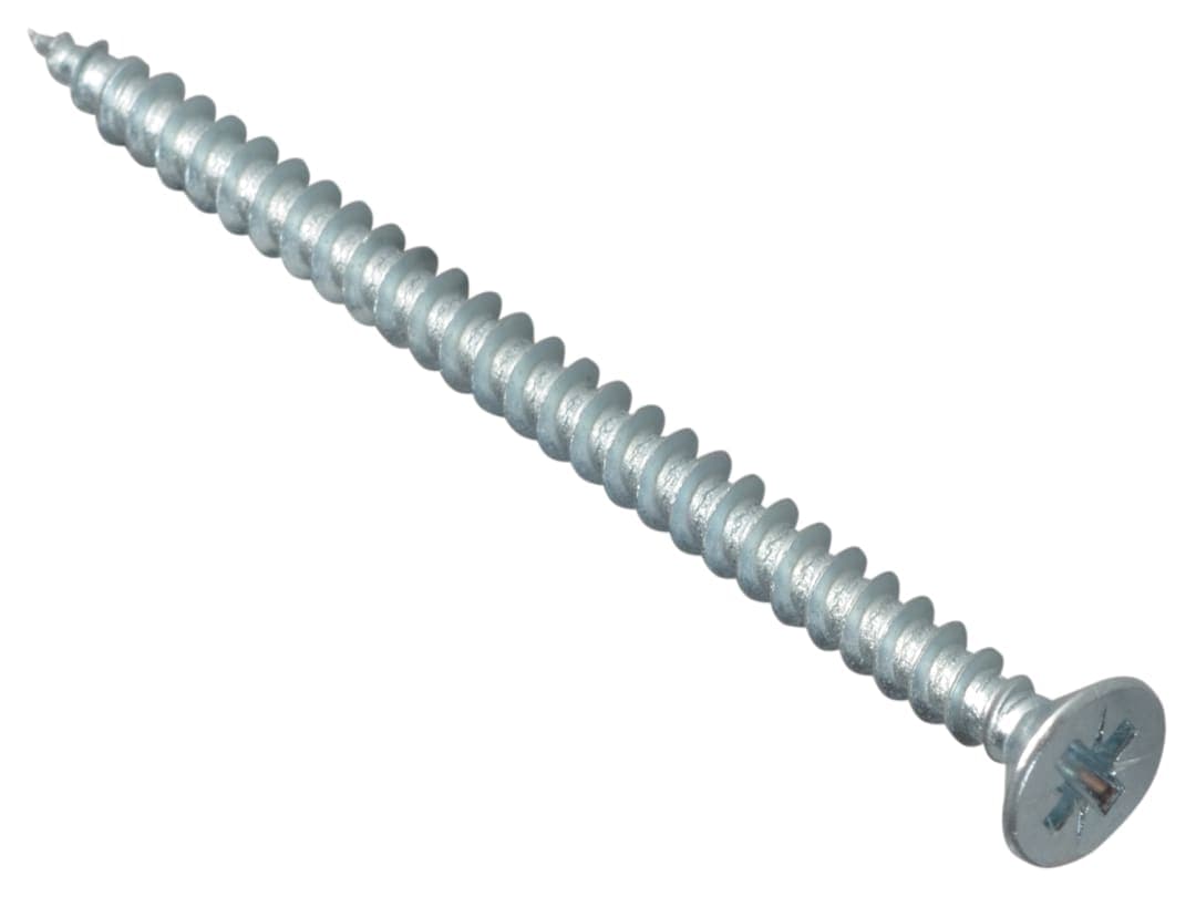 ForgeFix Multi-Purpose Pozi Compatible Screw CSK ST ZP 4 x 60mm Box 200 MPS460ZP