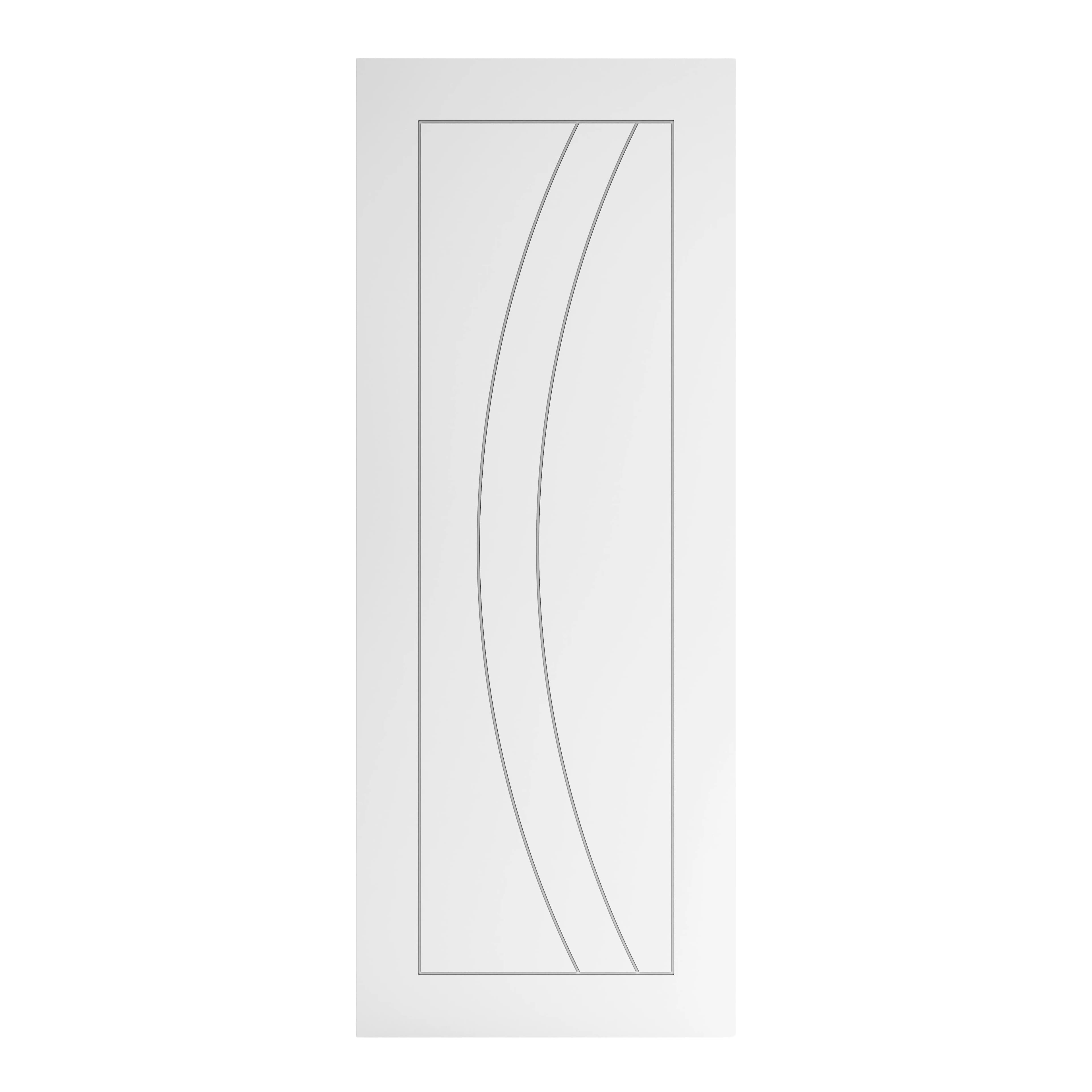 Sicily White Contemporary Internal Fire Door - FD30 - Primed - 44 x 2040 x 626mm