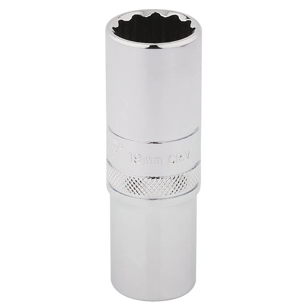 Draper Expert 33772 Hi-Torq® 12 Point Deep Socket 1/2in Sq. Dr. 19Mm each