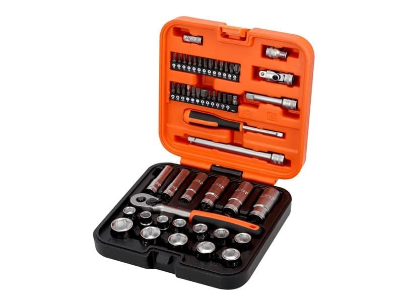Bahco S51MC3H S51Mc3H 3/8In Drive Standard And Deep Socket & 1/4In Bit Set 51 Piece