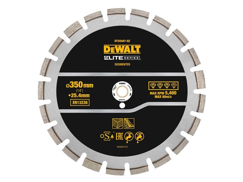 Dewalt DT20467-QZ Elite Series™ Asphalt Diamond Segmented Wheel 350 X 25.4Mm