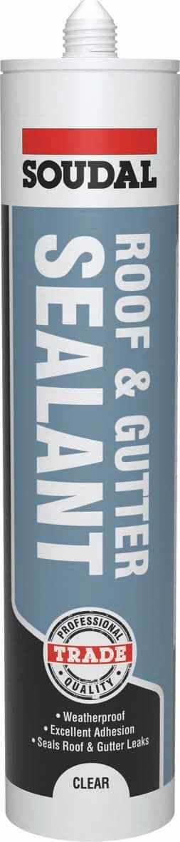 Soudal Roof & Gutter Sealant Clear 290Ml 155480