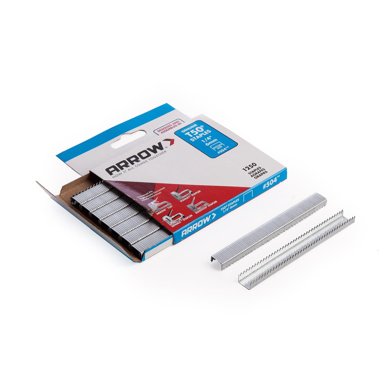 Arrow A50424 T50 Staples 6Mm 1/4In (Pack Of 1250)