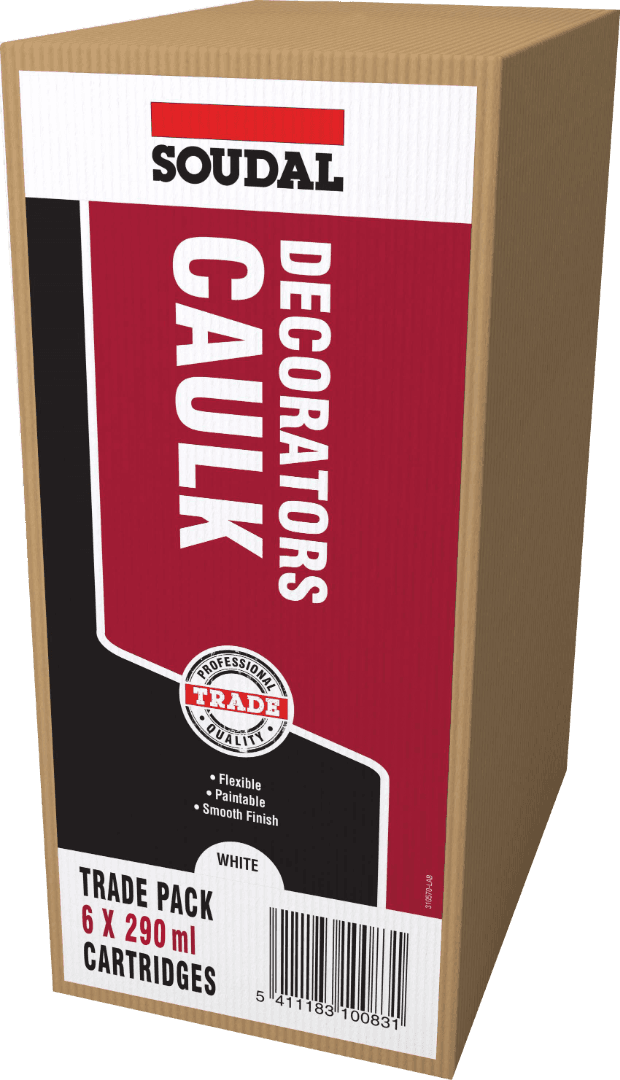 Soudal Decorators Caulk 6-Pack White 6X290Ml 121642