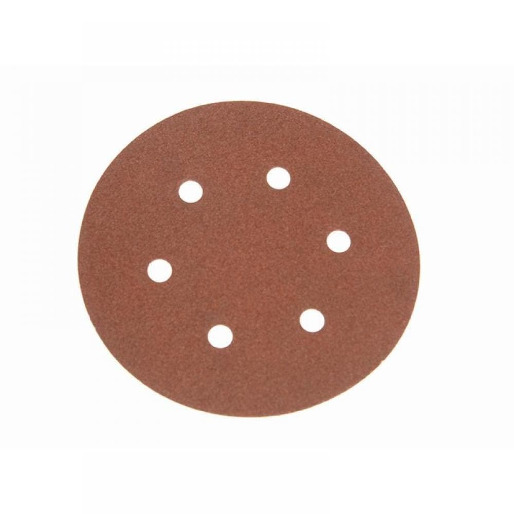 Faithfull 005820 Hook & Loop Sanding Disc Did2 Holed 150Mm X 80G (Pack 5)