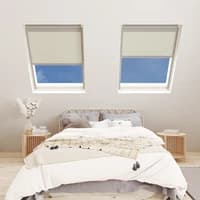 newblinds.co.uk Delicate Cream Blackout Velux Electric Blinds Polyester