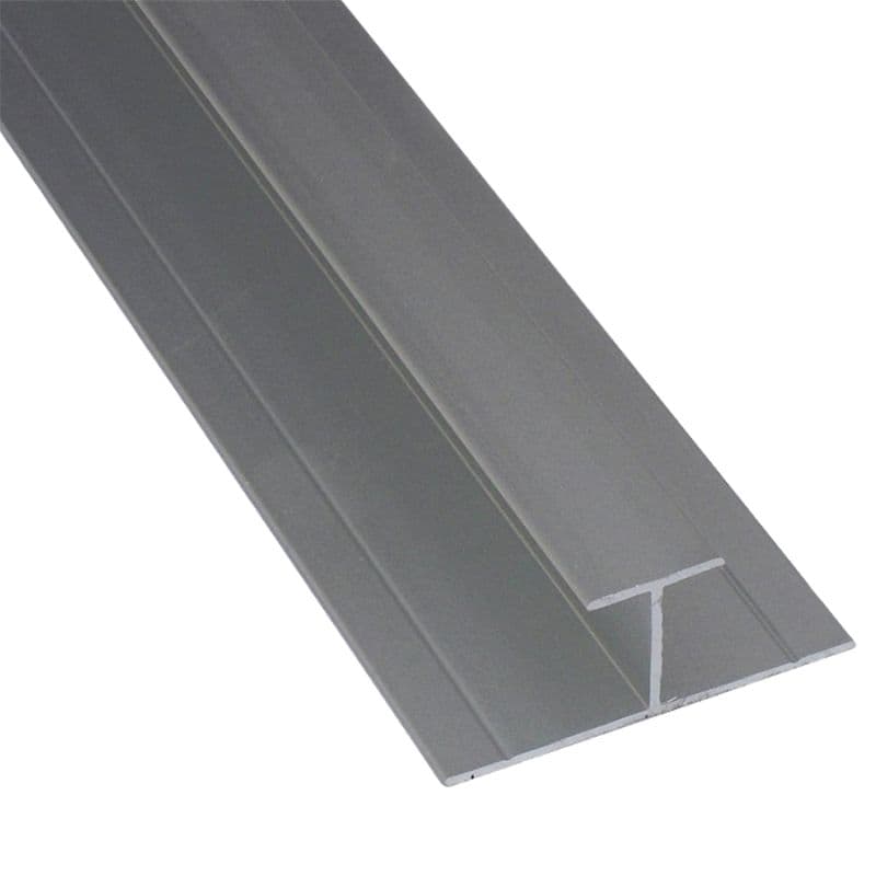 Laminate Wall Panel 10mm H Trim - 2420mm Aluminium