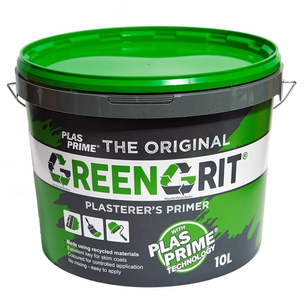 Plasprime GG10L Green Grit Plasterers Primer 10 Litres