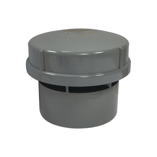4TRADE AV110 Solvent Weld Air Admittance Valve Grey