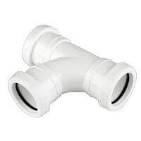 FloPlast Push Fit Waste Tee - 32mm White