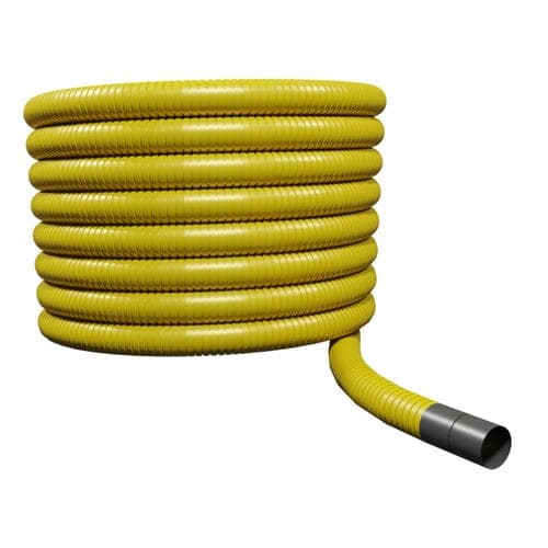 Flexi Underground Ducting Perforated Gas - 110mm (O.D.) x 50mtr Yellow Coil