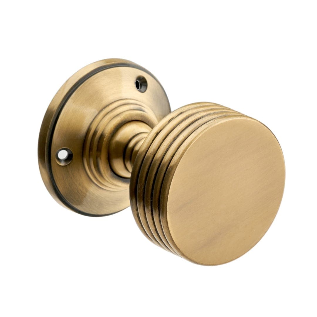 Westminster Mortice Door Knob - Antique Brass - Internal - Designer Levers