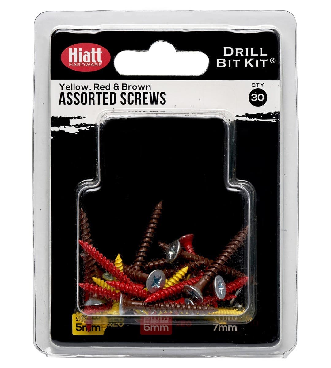 Colour Coded Screws Assorted Pack 30