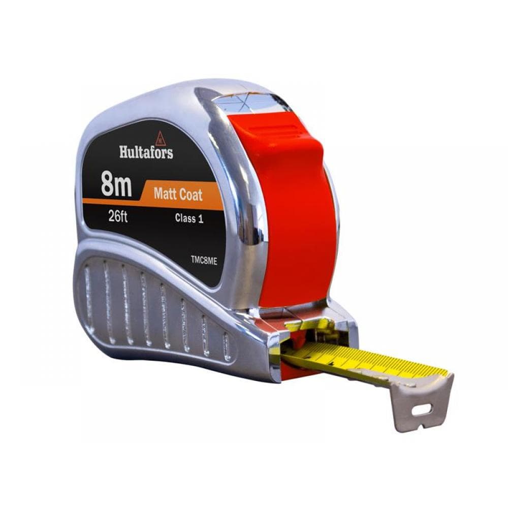 Hultafors 368213 Tm8Me Chrome Tri-Matic Pocket Tape 8M/26Ft (Width 25Mm)