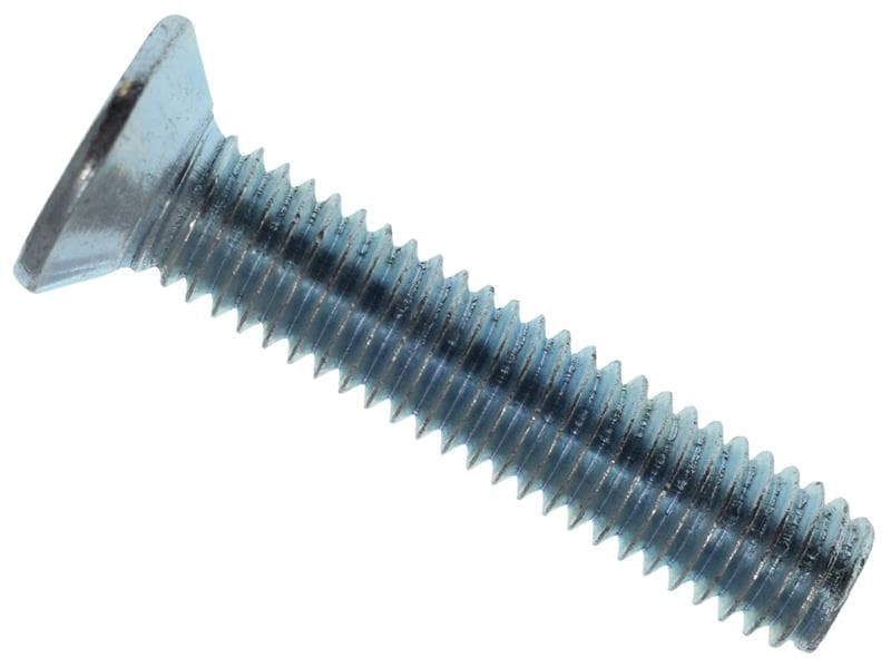 Metalmate® MEMMSCSK0630 Machine Screw Pozi Compatible Csk Zp M6 X 30Mm Box 25