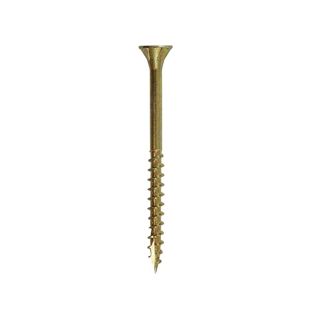Timco C2 Floor-Fix - Tx - Double Countersunk With Ribs - Twin-Cut - Yellow Box 200 42055C2MDFBX