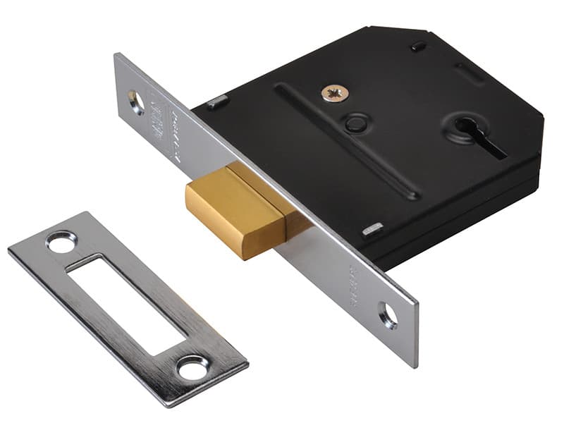 Union Y-ES-DL-CH-3.0 Es-Dl Essentials 3 Lever Mortice Deadlock Chrome 79Mm 3In Visi