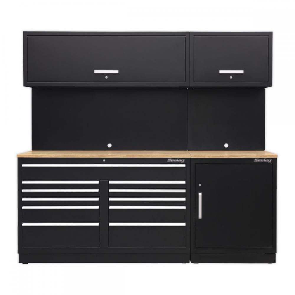 Sealey APMSCOMBO4W Premier 2.3M Storage System - Oak Worktop