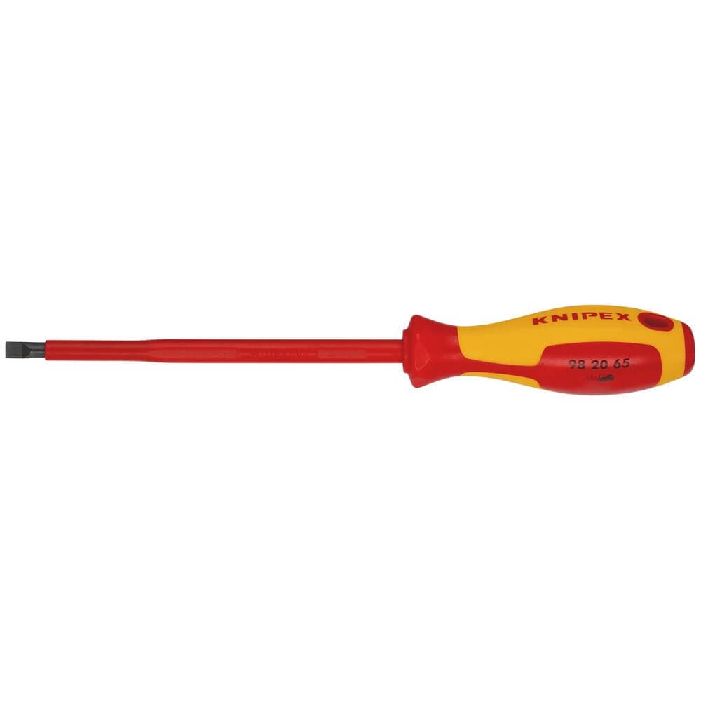 Knipex 98 20 65 Vde Insulated Slotted Screwdriver 6.5 X 150Mm each 1 18796