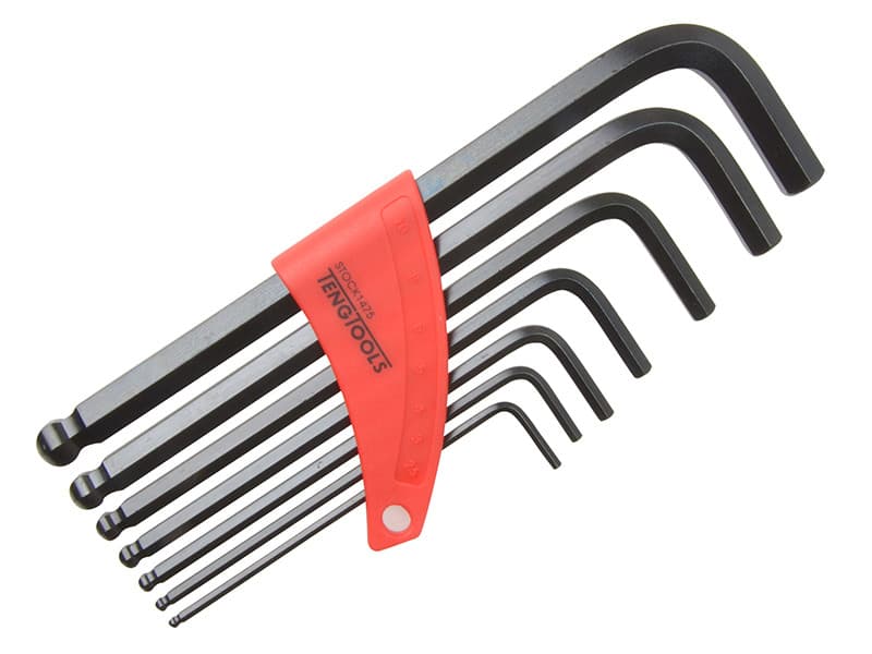 Teng 1475 Metric Ball Point Hexagon Key Set 7 Piece