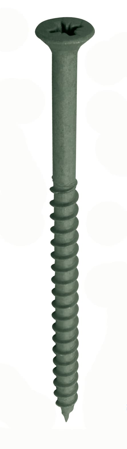 Deck-Tite Outdoor Screw Pozi Countersunk Net-Coat Green Plated 4.5 x 75mm Box of 200