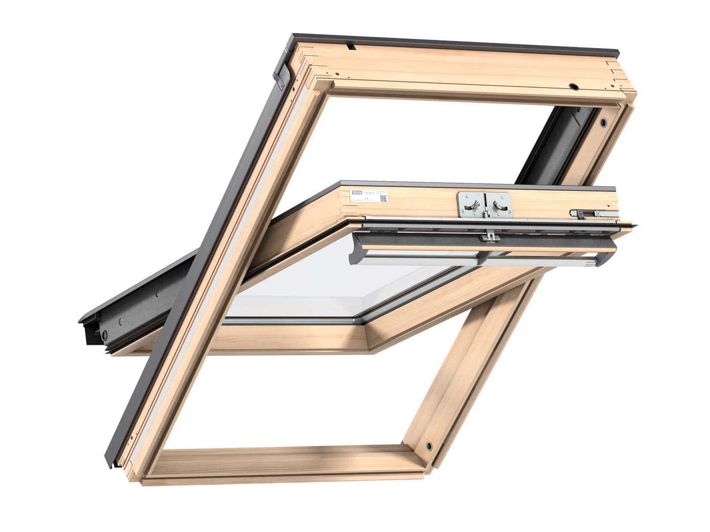 VELUX Centre Pivot Roof Window Lacquered Pine 1140 x 1180mm GGL SK06 3070
