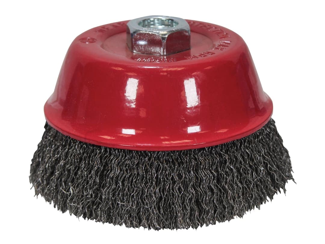 Faithfull Wire Cup Brush 100mm M14x2, 0.30mm Steel Wire FAIWBC100
