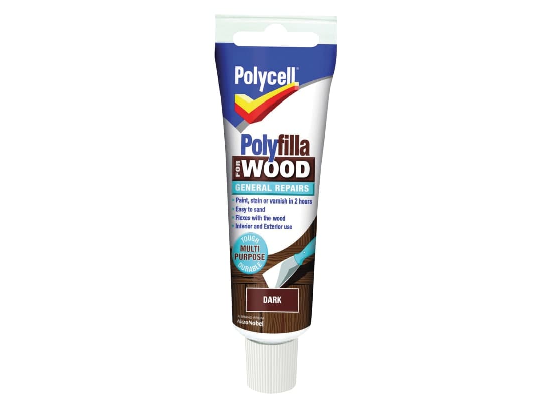 Polycell Polyfilla For Wood General Repairs Tube Dark 330g 5207189