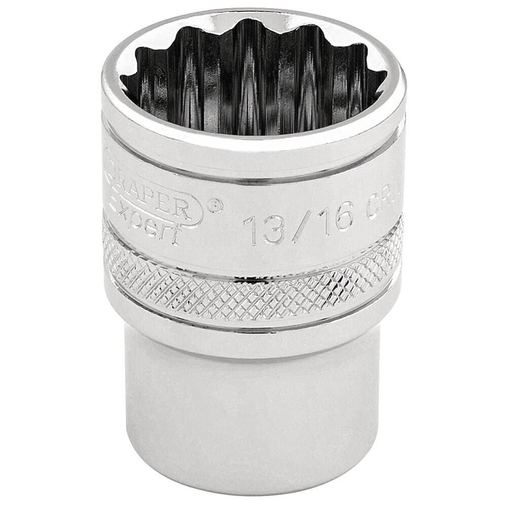 Draper Expert 49482 Hi-Torq® 12 Point Socket 3/8in Sq. Dr. 13/16in each