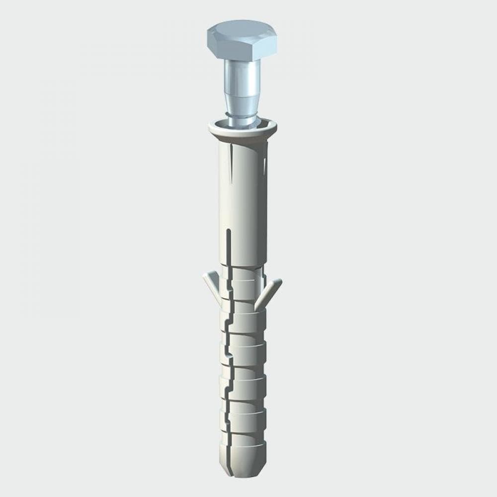 Timco 0660CSCNB Coach Screws & Nylon Plugs - Zinc 6.0 X 60 TIMbag 40
