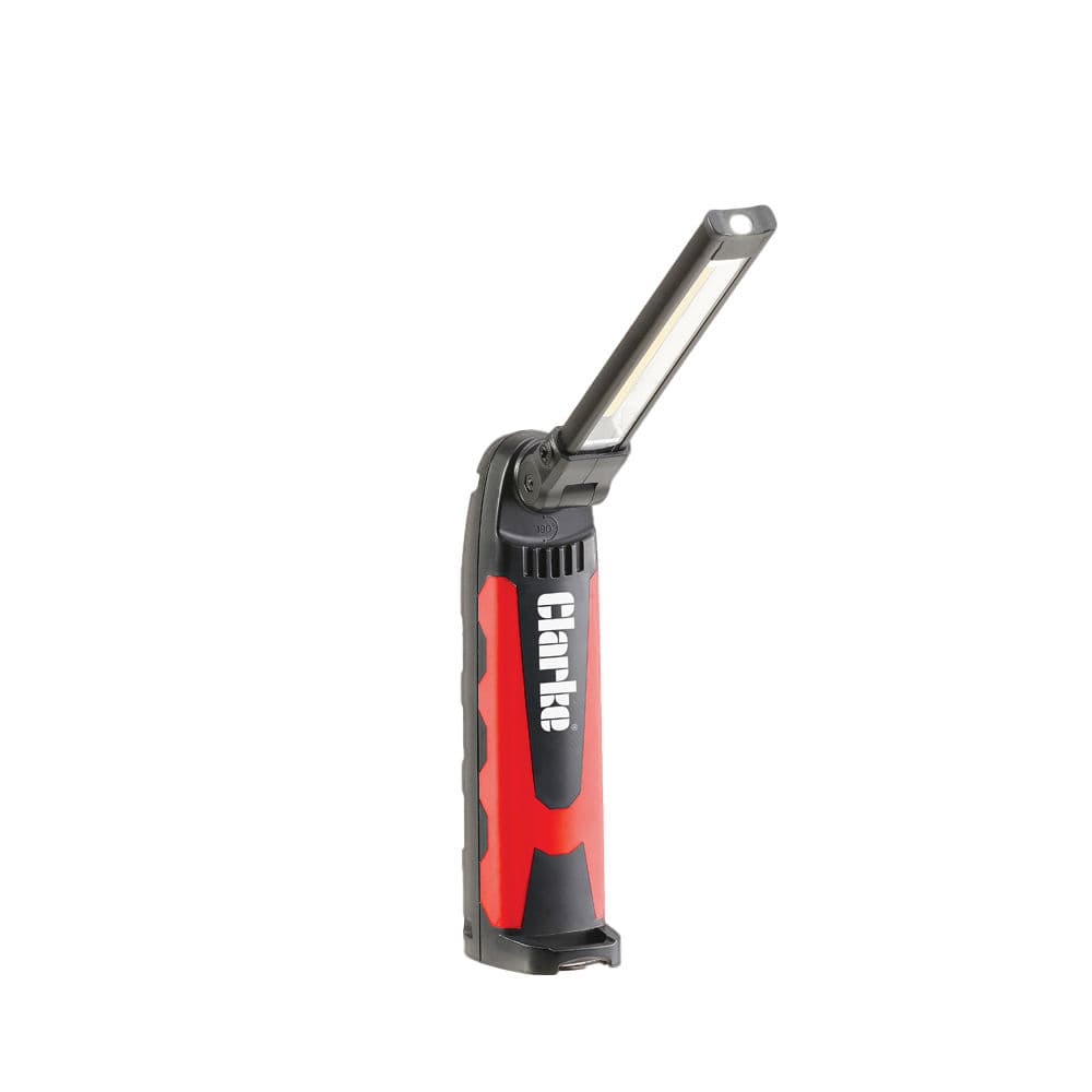 Clarke PL5R Slim Pocket LED Work Light/Torch with Swivel Head & Charging Kit