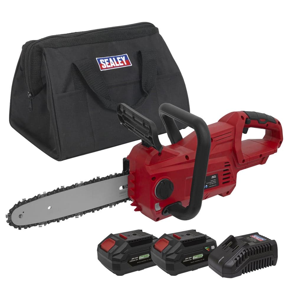 Sealey CP20VCHSKIT Cordless Chainsaw 25Cm 20V 4Ah Sv20 Series Kit - 2 Batteries