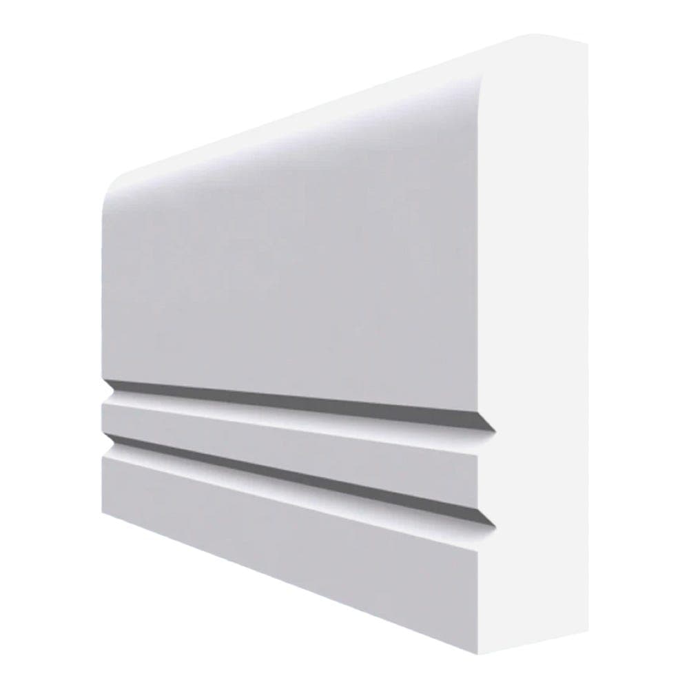 Square Edge V Grooved 2 MDF Dado Rail Unprimed 4200mm x 70mm x 25mm