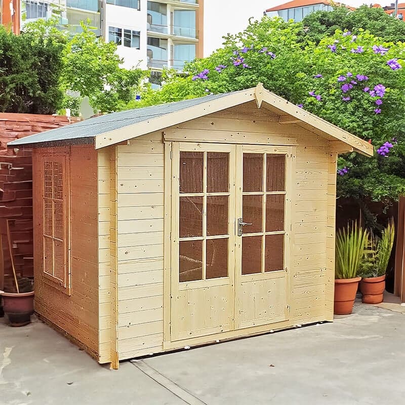 Shire Barnsdale 2.1m x 2.1m Wooden Log Cabin Summerhouse (19mm)