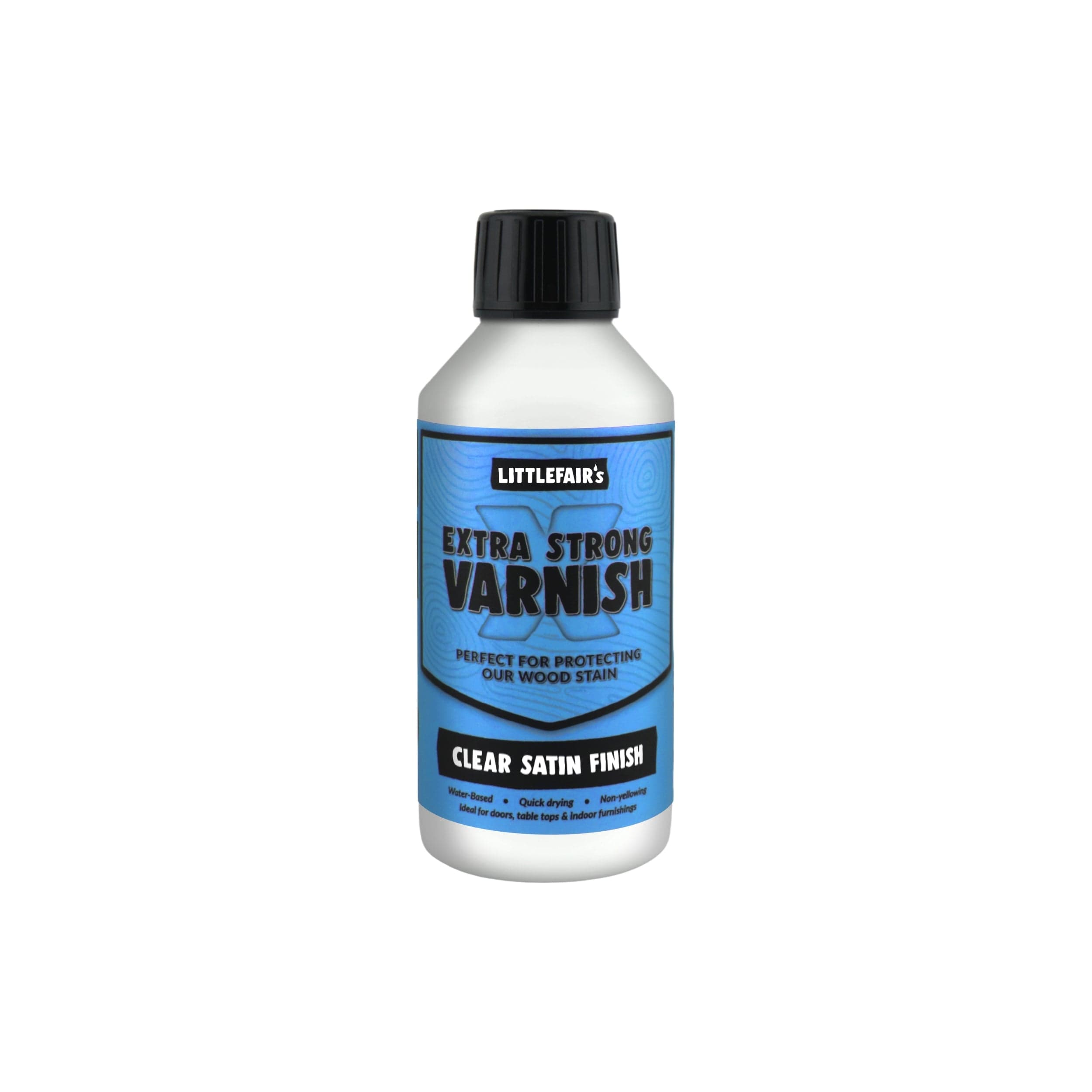 Littlefairs Water-Based Extra Strong Varnish - Matt/Satin/Gloss - Indoor Use (Doors/Floors/Tables/Furniture)