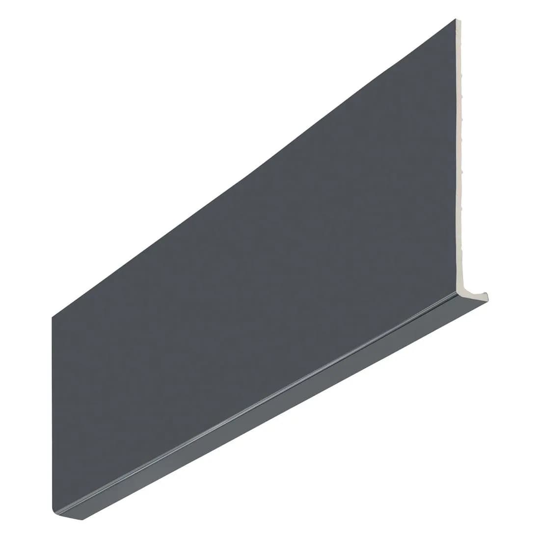 Pvcu Fascia 300 X 10Mm X 5M Single Leg Universal Anthracite Grey