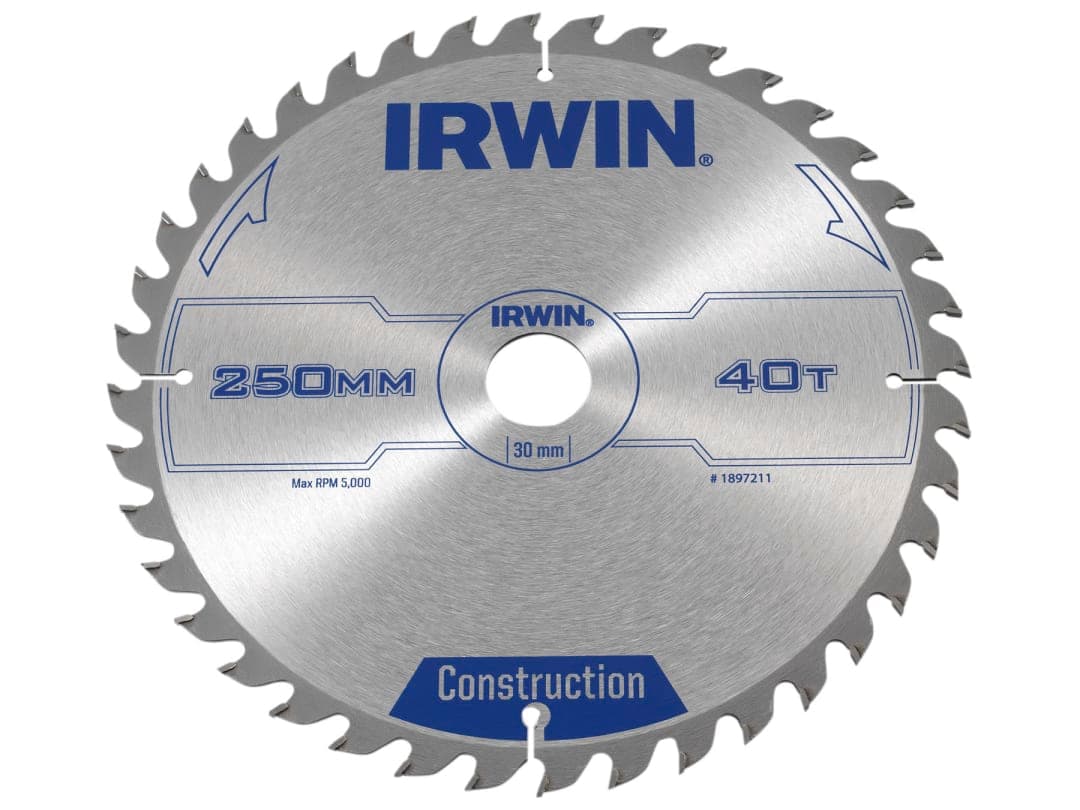 Irwin IRWIN® General Purpose Table & Mitre Saw Blade 250 x 30mm x 40T ATB 1897211