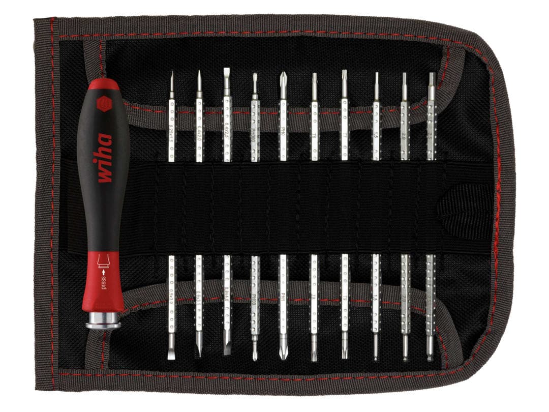 Wiha SYSTEM 4 SoftFinish® Interchangeable Screwdriver Set, 12 Piece 27820