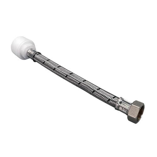 FloPlast Flofit+ Push Fit Flexi Hose with Tap Connector - 22mm x 3/4" x 300mm
