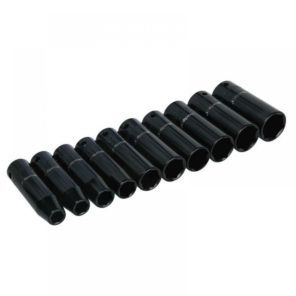 Bluespot Tools 1536 1/2In Metric Deep Impact Socket Set 10-24Mm 10 Piece