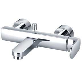Mv Django Wall Mounted Bath Shower Mixer Inc Handset Hose & Bracket DJ1