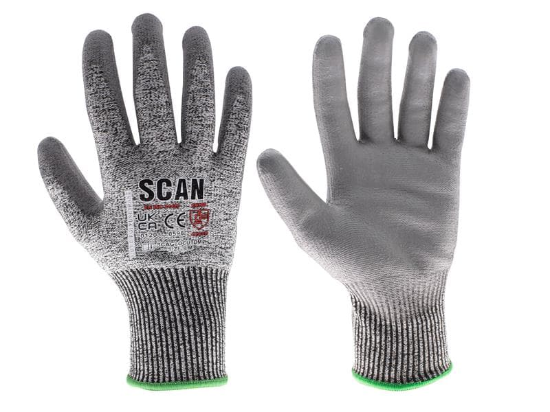 Scan Pu Palm Cut D Gloves - Xxl (Size 11) PES3353