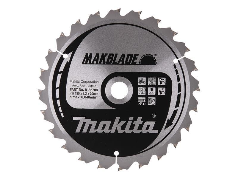Makita B-32708 B-32708 Makblade Mitre Saw Blade 190 X 20Mm X 24T