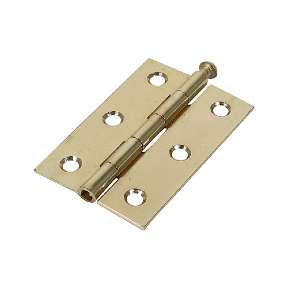 Timco 434659 Butt Hinge - Loose Pin (1840) - Electro Brass 75 X 50