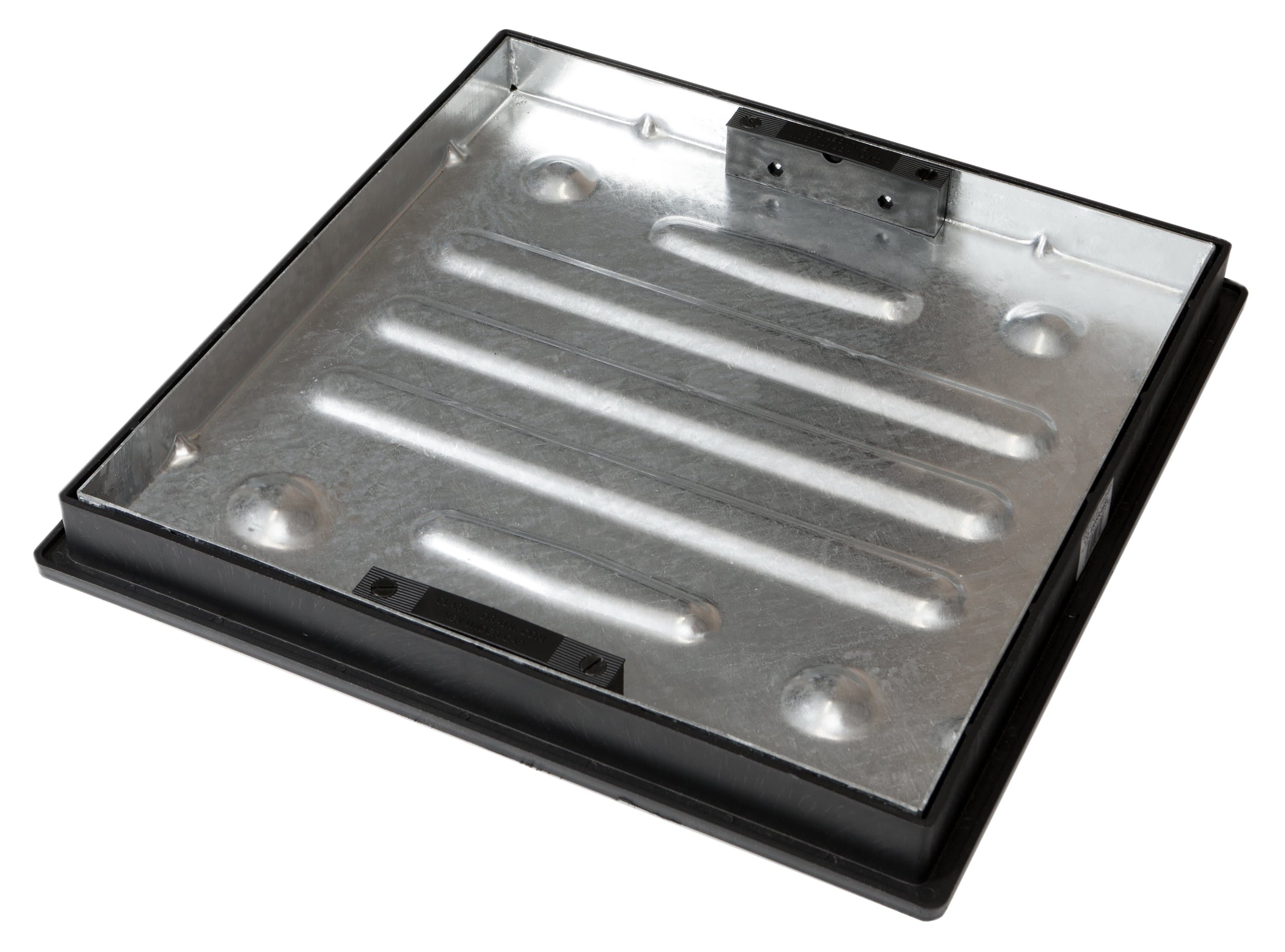 Clark-Drain Clark Manhole Cover and Frame 450 Diameter Recessed Square/Round 5 Tonne CD 450SR/46SL