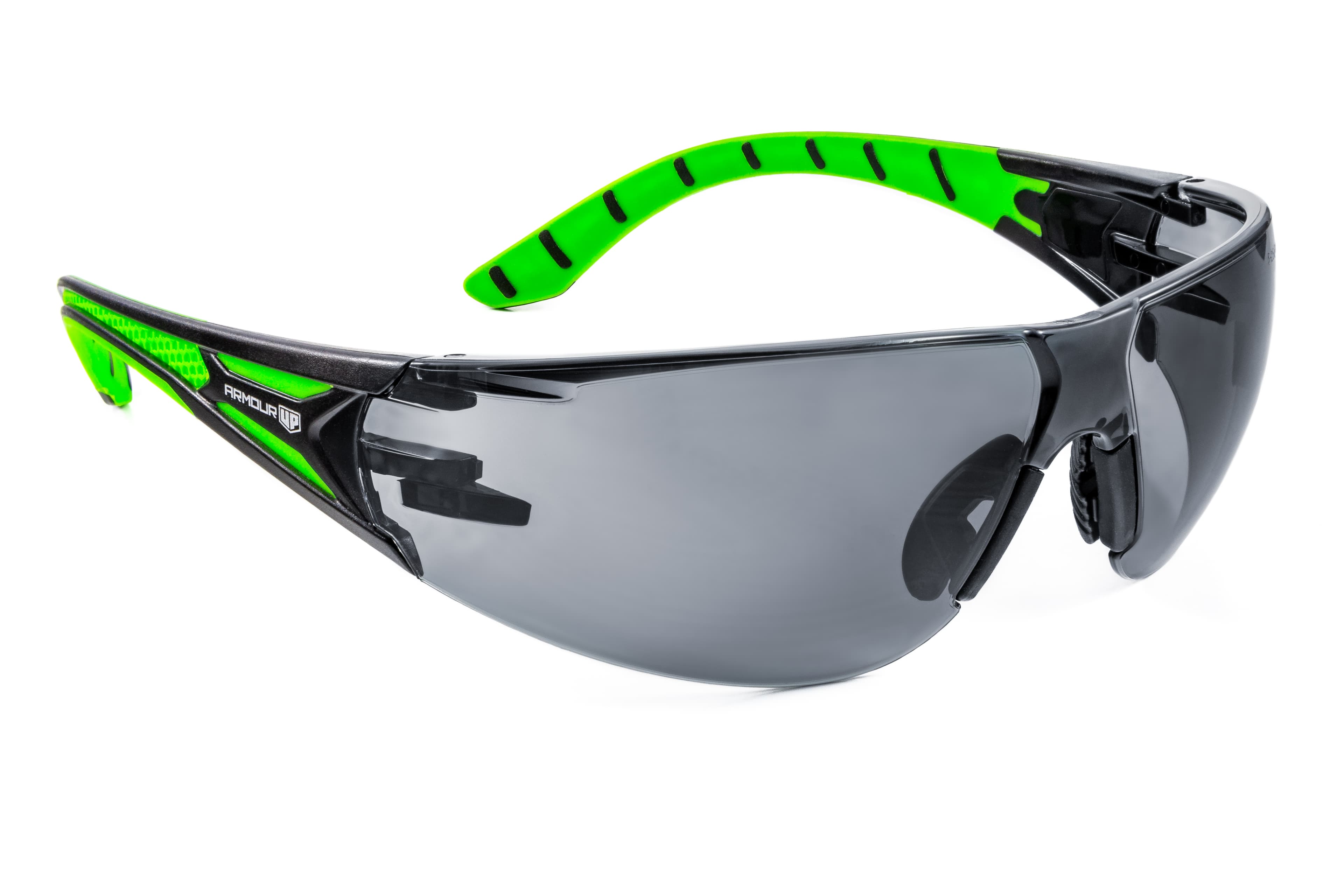 Armour Up Wraparound Safety Glasses Smoked Lens