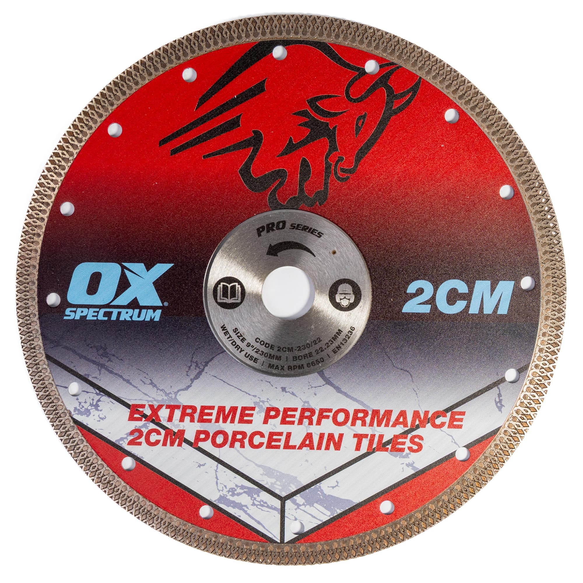 OX Spectrum Ox Pro Porcelain Cutting Blade 2cm 230/22.23mm